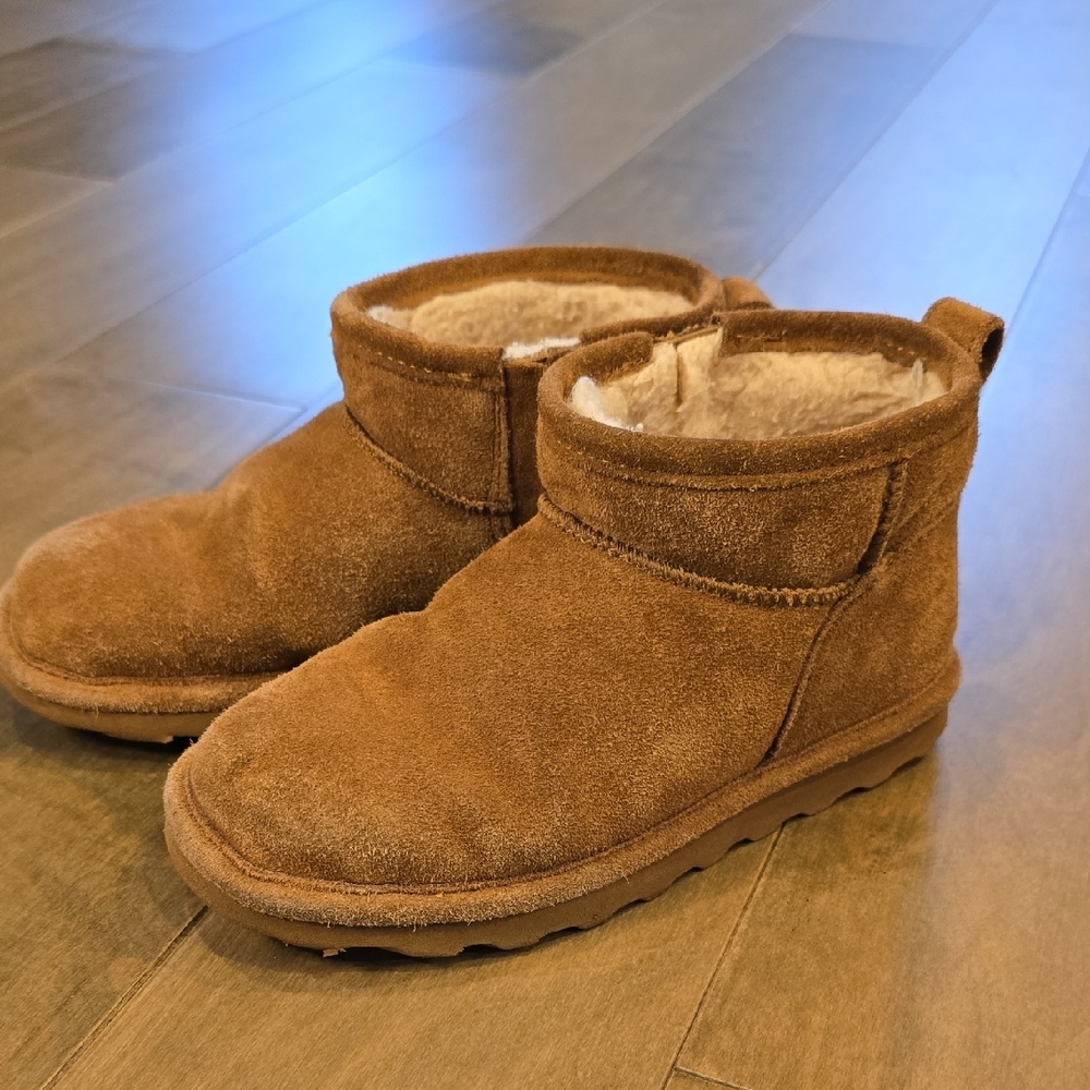 Cozy Brown Suede Ankle Boots